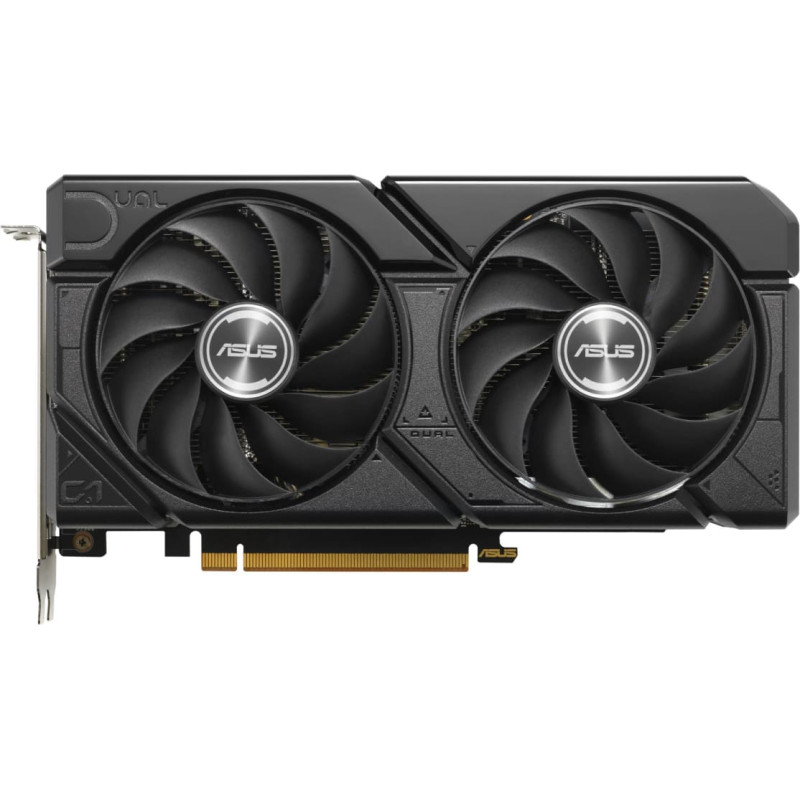 Asus Graphics Card|ASUS|AMD Radeon RX 7600|8 GB|GDDR6|128 bit|PCIE 4.0 8x|Two and Half Slot Fansink|1xHDMI|3xDisplayPort|DUAL-RX7600-O8G-EVO