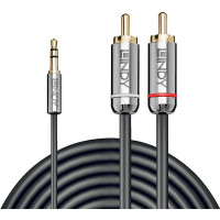 Lindy CABLE AUDIO 3.5MM TO PHONO 2M/CROMO 35334 LINDY