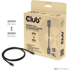 Club3D CABLE USB-C TO USB-C 1.2M/BLACK CAC-1570 CLUB3D