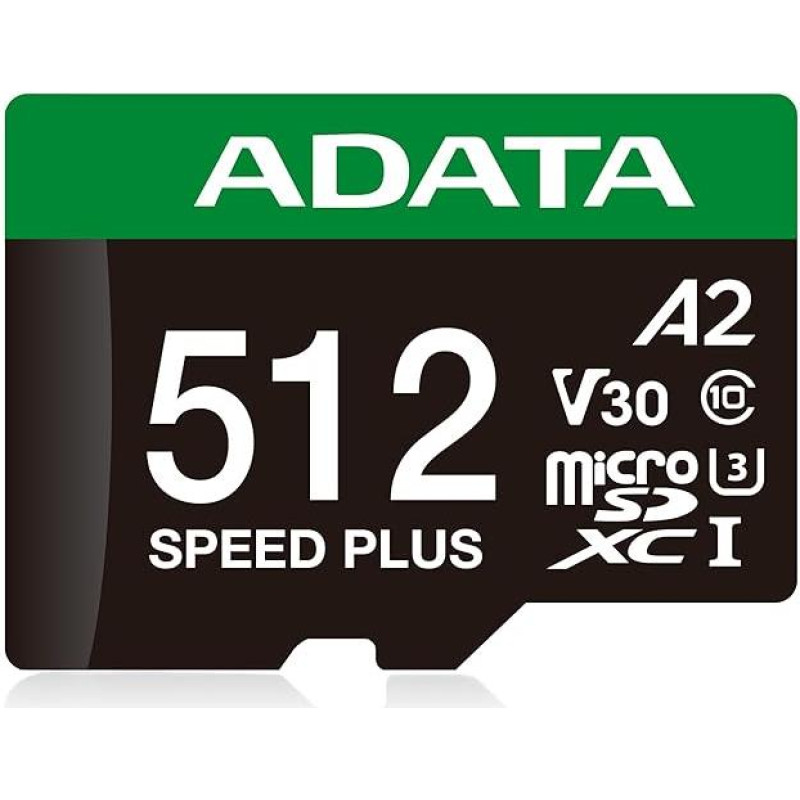 Adata MEMORY MICRO SDXC 512GB UHS-I/UD512GUI3V30A2SP-RA1 ADATA