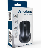 Gembird MOUSE USB OPTICAL WRL/BLACK MUSW-4B-04 GEMBIRD