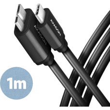Axagon CABLE USB-C TO MICRO-B 1M/SPEED BLK BUMM3-CM10AB AXAGON