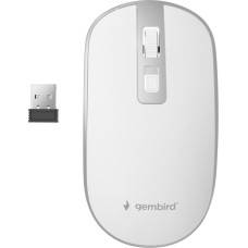 Gembird MOUSE USB OPTICAL WRL WHITE/SILVER MUSW-4B-06-WS GEMBIRD