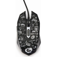 Gembird MOUSE USB OPTICAL BLACK/MUS-6B-GRAFIX-01 GEMBIRD