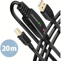Axagon CABLE USB2.0 A-M/B-M ACTIVE/20M ADR-220B AXAGON