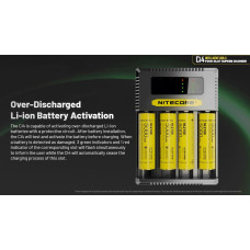 Nitecore BATTERY CHARGER 4-SLOT/CI4 NITECORE