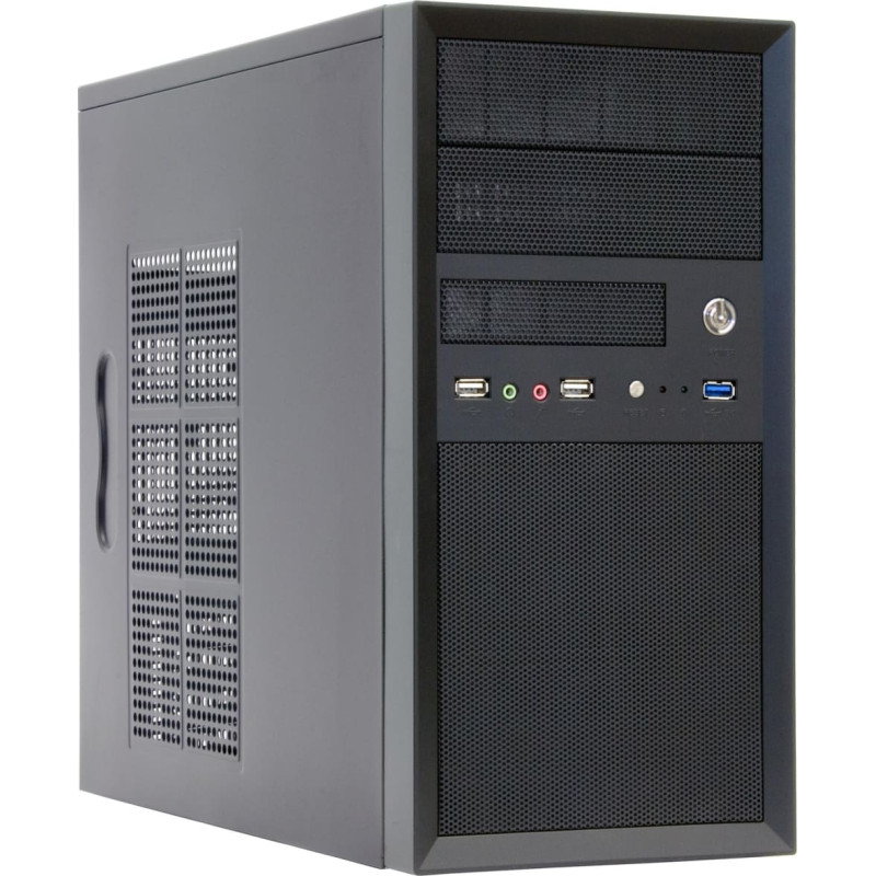 Chieftec Case|CHIEFTEC|MiniTower|MicroATX|Colour Black|CT-01B-OP