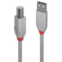 Lindy CABLE USB2 A-B 2M/ANTHRA GREY36683 LINDY
