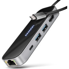 Axagon I/O HUB USB-C 6IN1/GLASS 0.2M HMC-6GLN AXAGON