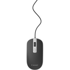Gembird MOUSE USB OPTICAL BLACK/SILVER/MUS-4B-06-BS GEMBIRD