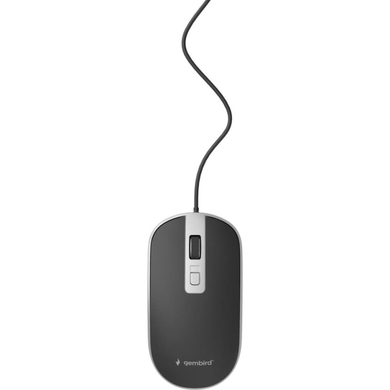 Gembird MOUSE USB OPTICAL BLACK/SILVER/MUS-4B-06-BS GEMBIRD