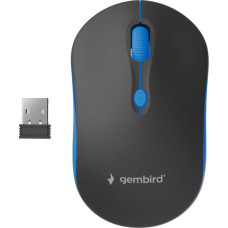 Gembird MOUSE USB OPTICAL WRL BLACK/BLUE MUSW-4B-03-B GEMBIRD
