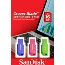 Sandisk MEMORY DRIVE FLASH USB2 16GB/3PCS SDCZ50C-016G-B46T SANDISK