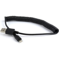 Gembird CABLE LIGHTNING TO USB2 1.5M/SPIRAL CC-LMAM-1.5M GEMBIRD