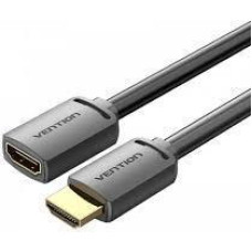 Vention CABLE HDMI MALE/FEMALE 4K/0.5M BLACK AHCBD VENTION