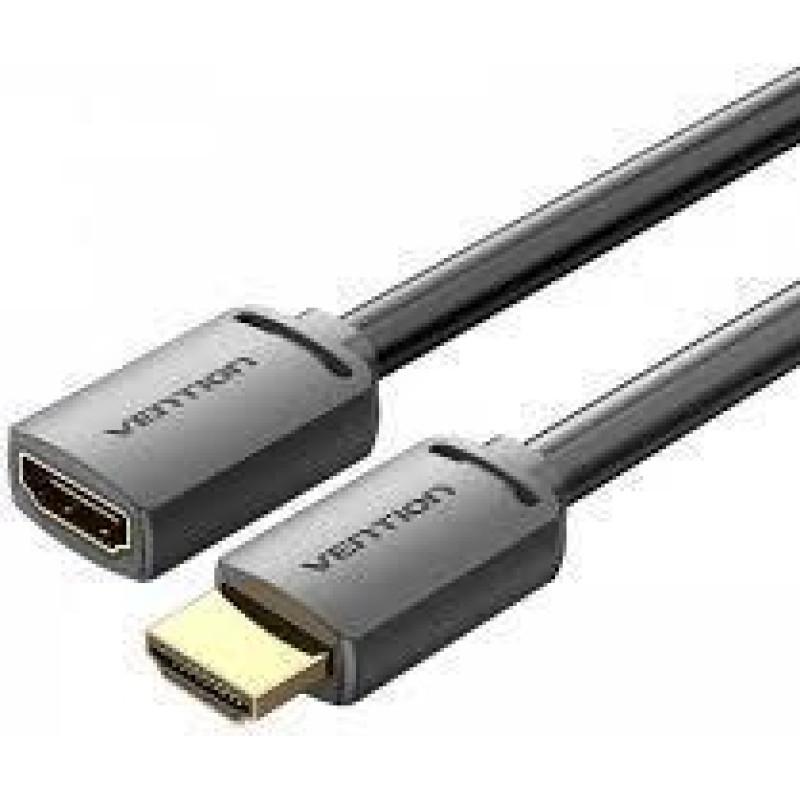 Vention CABLE HDMI MALE/FEMALE 4K/0.5M BLACK AHCBD VENTION
