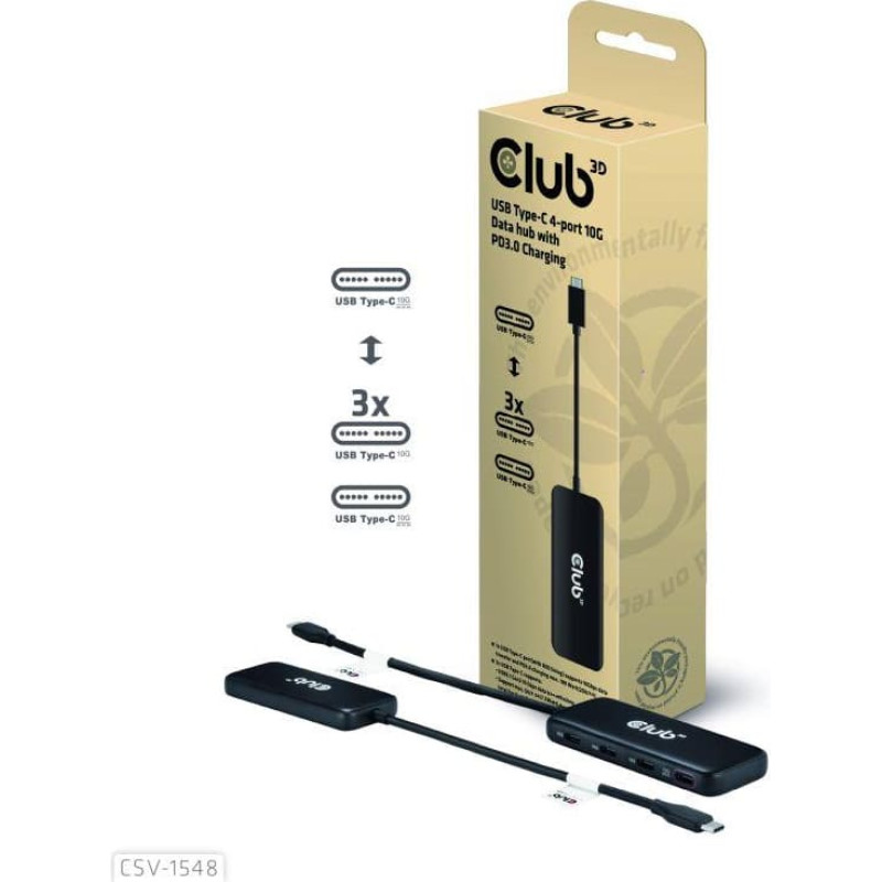 Club3D I/O HUB USB-C 4PORT/CSV-1548 CLUB3D