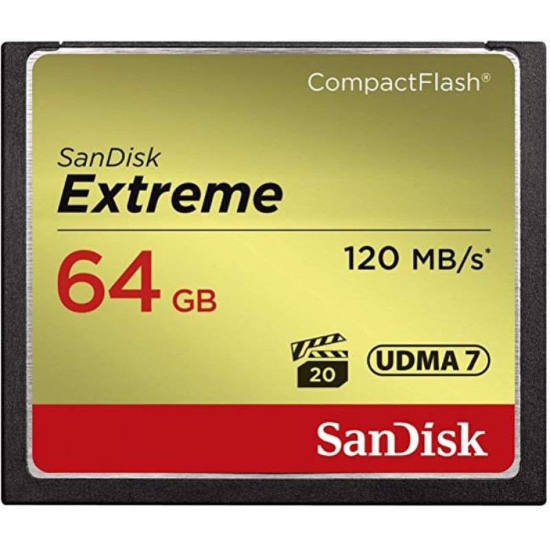 Sandisk MEMORY COMPACT FLASH 64GB/SDCFXSB-064G-G46 SANDISK