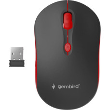 Gembird MOUSE USB OPTICAL WRL BLACK/RED MUSW-4B-03-R GEMBIRD