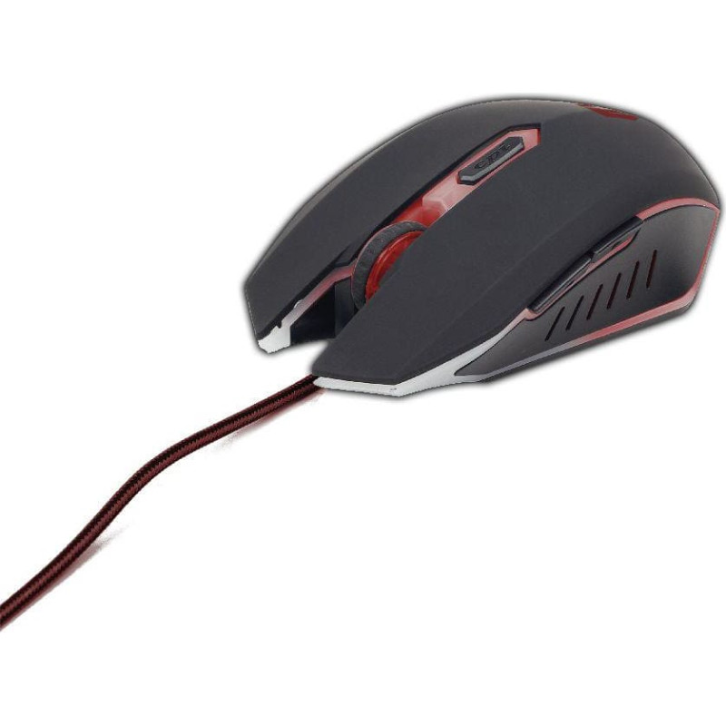 Gembird MOUSE USB OPTICAL GAMING/RED MUSG-001-R GEMBIRD