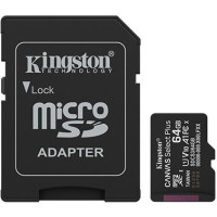 Kingston MEMORY MICRO SDXC 64GB UHS-I/W/ADAPTER SDCS3/64GB KINGSTON