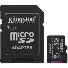 Kingston MEMORY MICRO SDXC 64GB UHS-I/W/ADAPTER SDCS3/64GB KINGSTON