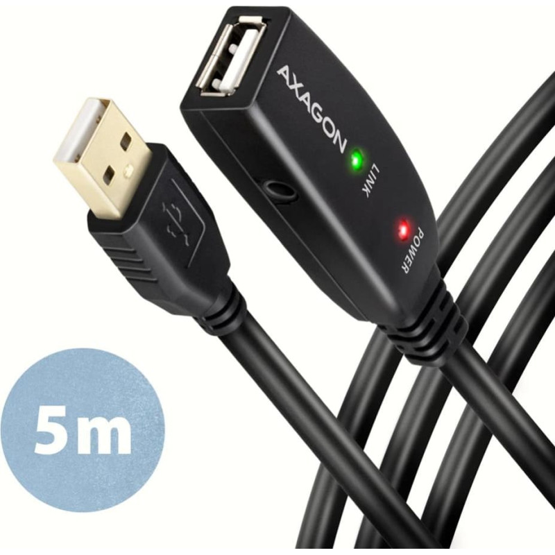 Axagon CABLE USB2.0 A-M/A-F ACTIVE/5M ADR-205 AXAGON