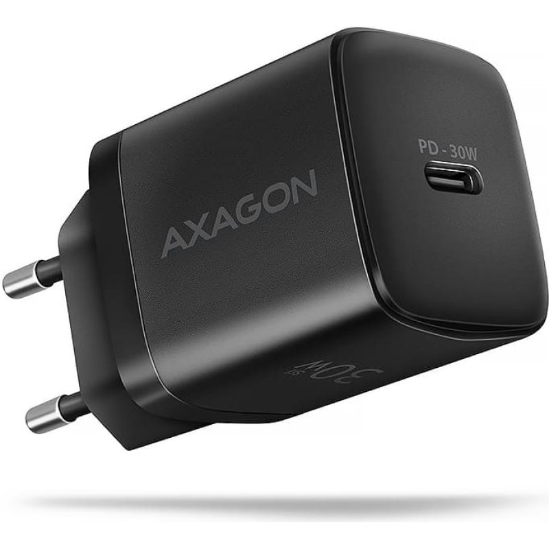 Axagon MOBILE CHARGER WALL USB-C 30W/1PORT BLACK ACU-PD30 AXAGON