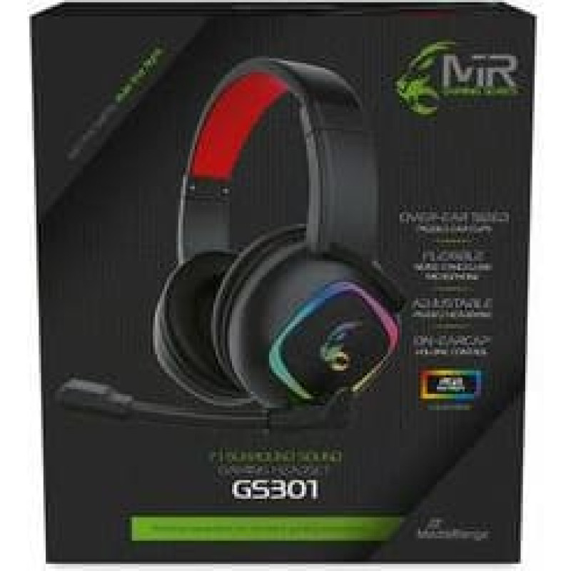 Mediarange HEADSET GAMING GS301/BLACK/RED MRGS301 MEDIARANGE