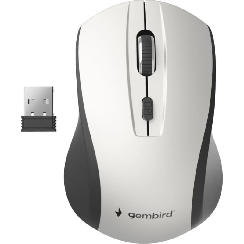 Gembird MOUSE USB OPTICAL WRL BLACK/SILVER MUSW-4B-02-BS GEMBIRD