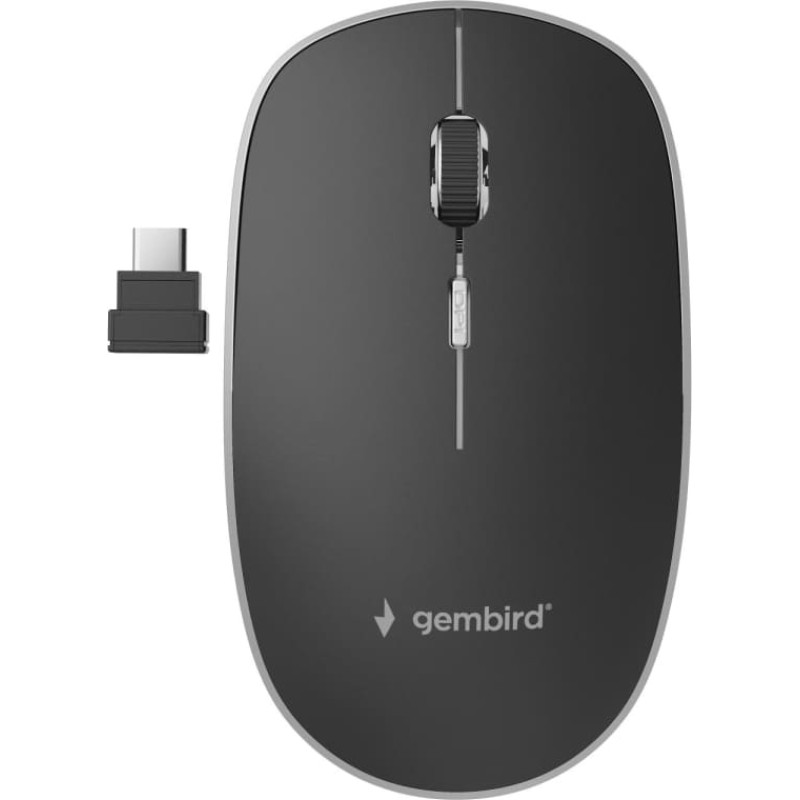 Gembird MOUSE USB-C OPTICAL WRL BLACK/SILENT MUSW-4BSC-01 GEMBIRD