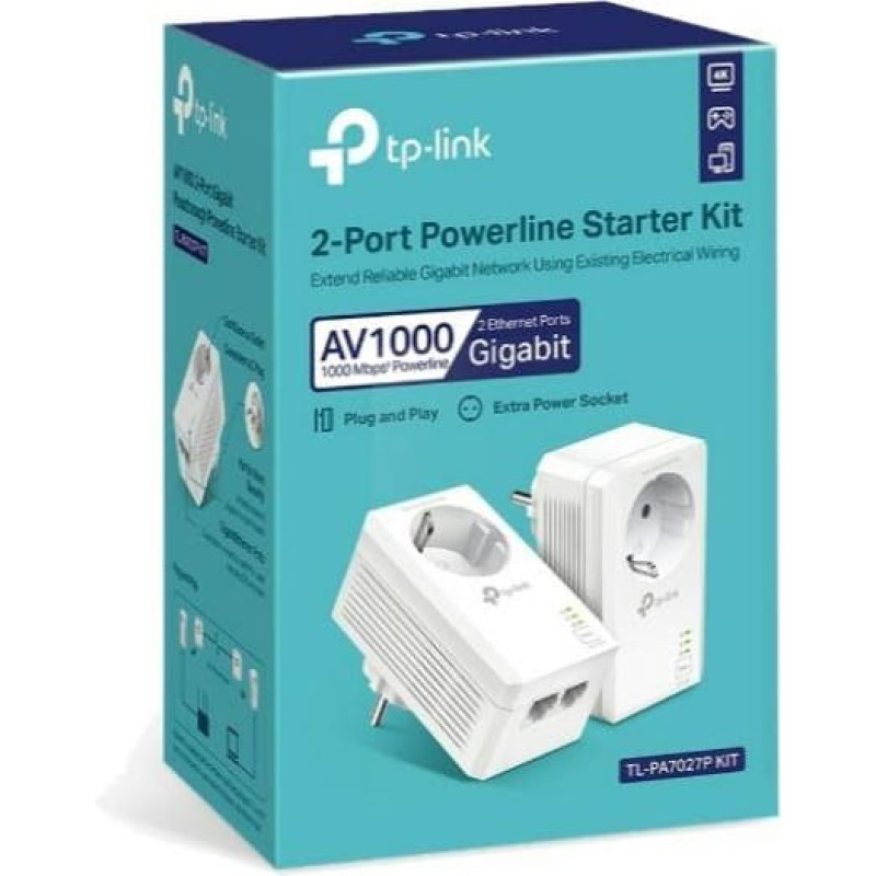 Tp-Link NET POWERLINE ADAPTER 1000MBPS/TL-PA7027P KIT TP-LINK