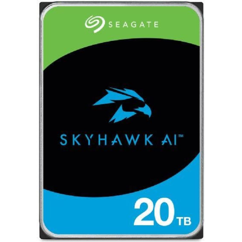Seagate HDD|SEAGATE|SkyHawk AI|20TB|256 MB|7200 rpm|Discs/Heads 10/20|3,5"|ST20000VE003