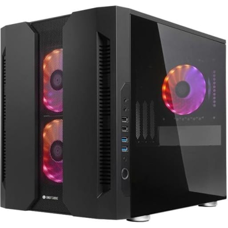 Chieftec Case|CHIEFTEC|micro ATX/Mini-ITX|Black|Cube|PC|GM-02B-OP