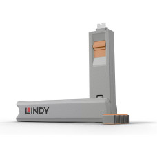 Lindy USB PORT TYPE-C BLOCKER 4PACK/ORANGE 40428 LINDY