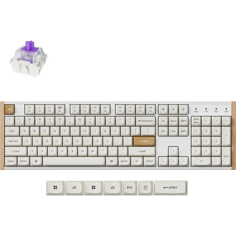 Keychron KEYBOARD WRL K10 HE SPECIAL ED/WHITE K10H-Q1 KEYCHRON