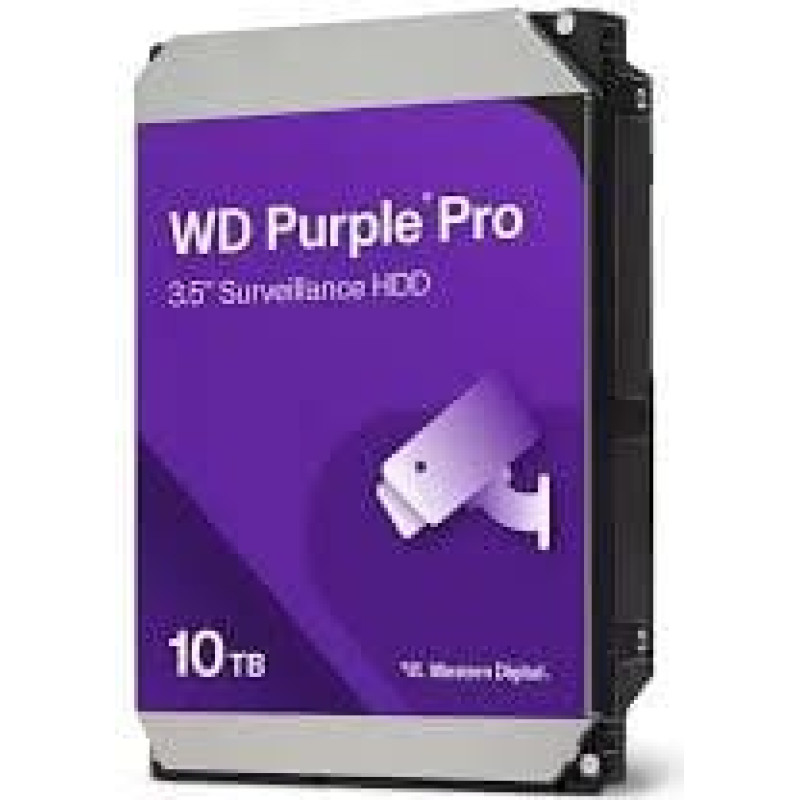 Western Digital HDD|WESTERN DIGITAL|Purple Pro|10TB|SATA 3.0|512 MB|7200 rpm|3,5"|WD102PURP