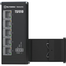 Teltonika Switch|TELTONIKA|Switch type Unmanaged|Form factor DIN rail|5xRJ-45 ports|RJ-45 Ports Type Fast Ethernet (10/100)|5xFast Ethernet (copper) ports quantity|TSF010000000