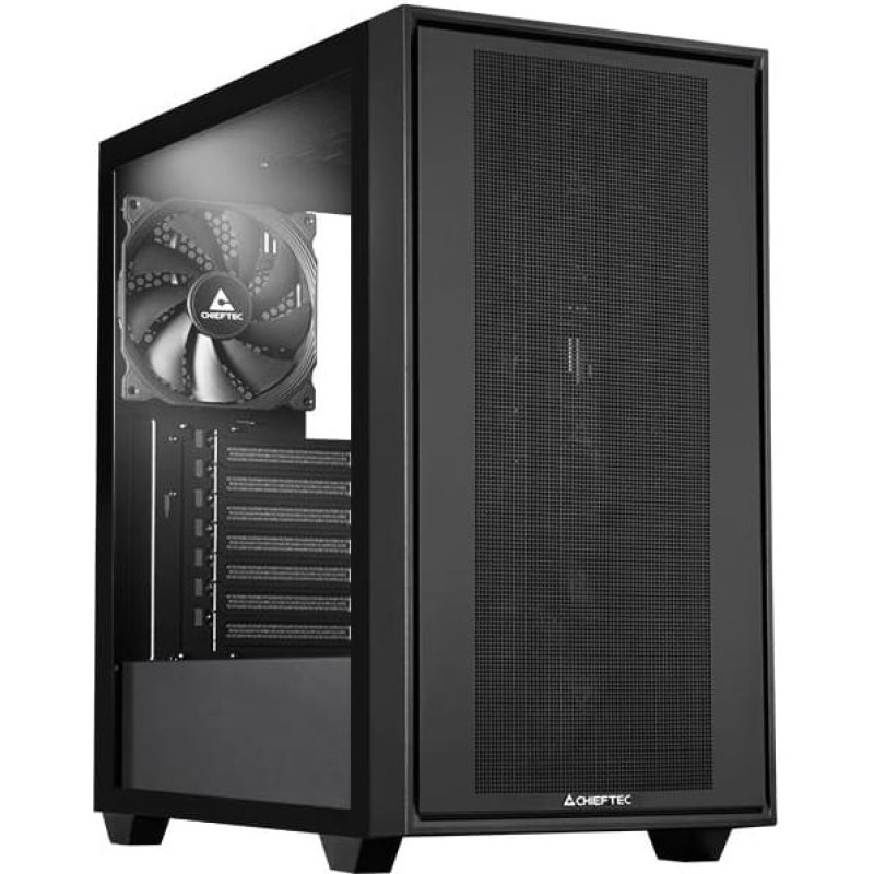 Chieftec Case|CHIEFTEC|Night Hunter|MidiTower|Case product features Transparent panel|Not included|ATX|EATX|MicroATX|MiniITX|Colour Black|GS-03B-BLK-OP