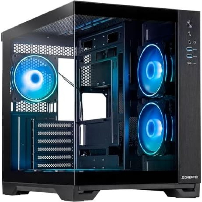 Chieftec Case|CHIEFTEC|VISIO GM-30B-TG-OP|MidiTower|Case product features Transparent panel|Not included|ATX|MicroATX|MiniITX|Colour Black|GM-30B-TG-OP