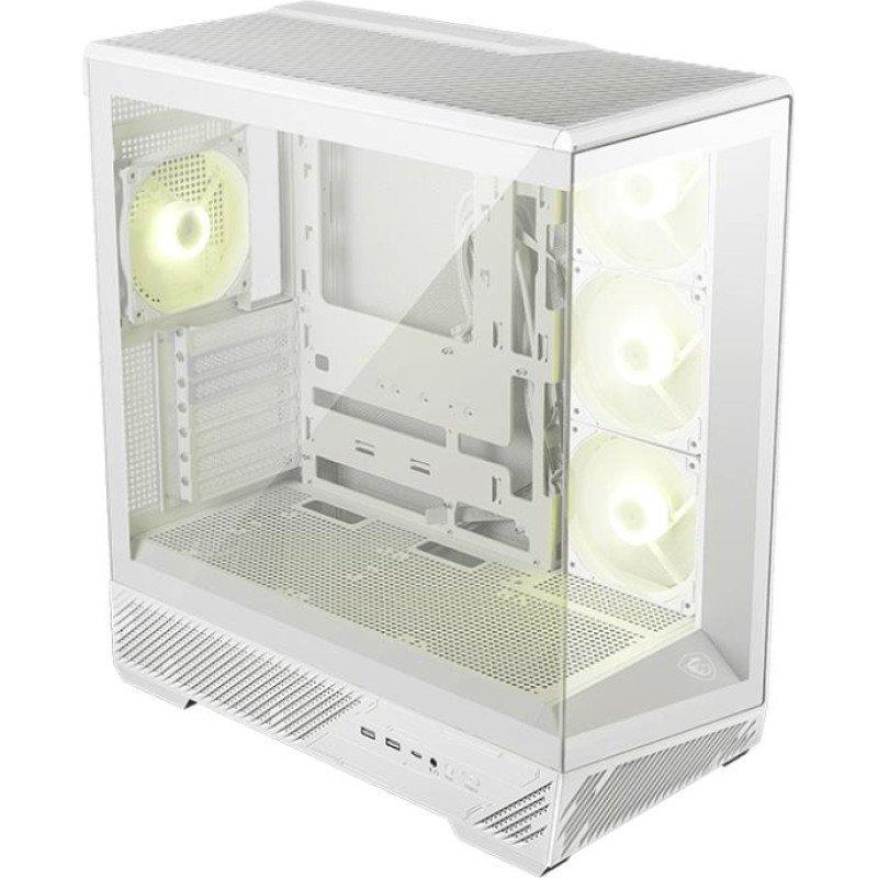 MSI Case|MSI|ATX/micro ATX/Mini-ITX|White/Transparent|Midi Tower|MAG PANO 130R PZ|MAGPANO130RPZWHITE