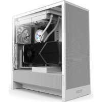 Nzxt Case|NZXT|H5 Flow|MidiTower|Case product features Transparent panel|Not included|ATX|EATX|MicroATX|MiniITX|Colour White|CC-H52FW-01