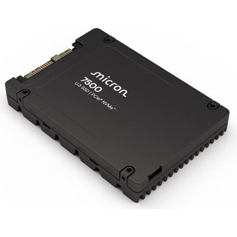 Micron SSD|MICRON|SSD series 7500 MAX|1.6TB|NVMe|NAND flash technology 3D NAND|Write speed 2700 MBytes/sec|Read speed 6800 MBytes/sec|Form Factor U.3|TBW 4380 TB|MTBF 2000000 hours|MTFDKCC1T6TGQ-1BK1DABYYR