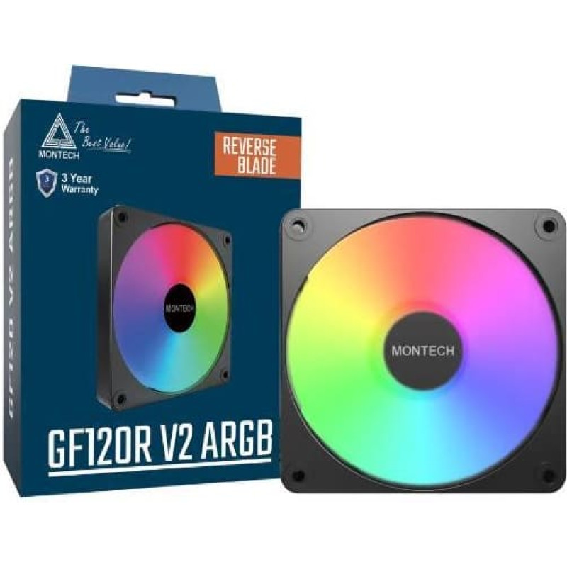 Montech CASE FAN 120MM/GF120R V2 ARGB PWM (B) MONTECH
