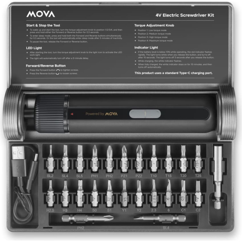 Mova ELECTRIC SCREWDRIVER 4V 8N/MSD008 MOVA