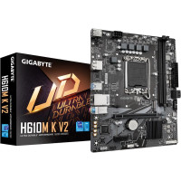 Gigabyte Mainboard|GIGABYTE|Intel H610|LGA1700|Micro-ATX|Memory DDR5|Memory slots 2|1xPCI-Express 3.0 1x|1xPCI-Express 4.0 16x|1xM.2|1xHDMI|1xDisplayPort|4xUSB 2.0|2xUSB 3.2|1xPS/2|1xRJ45|3xAudio port|H610MKV2