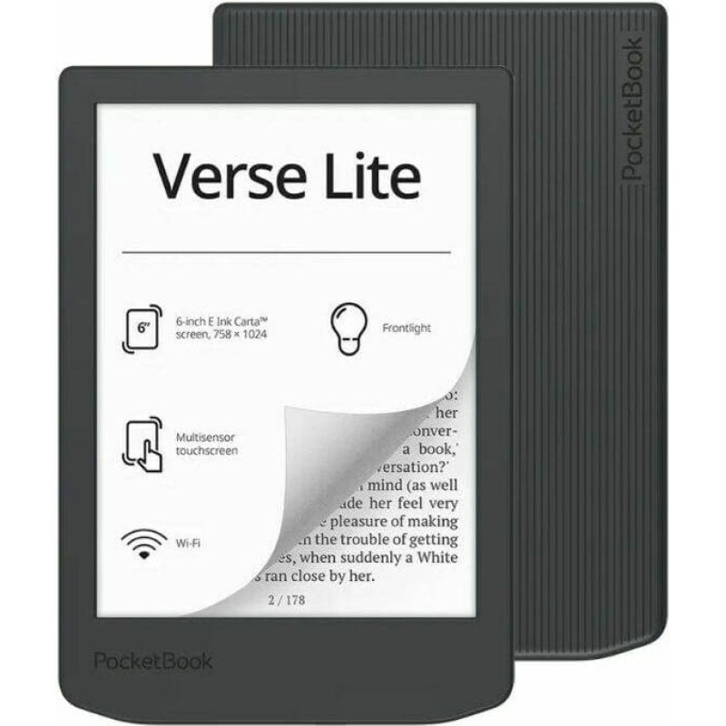Pocketbook E-Reader|POCKETBOOK|Verse Lite 619 6'|6"|1024x758|1xUSB-C|Wireless LAN|Grey|PB619-T-WW