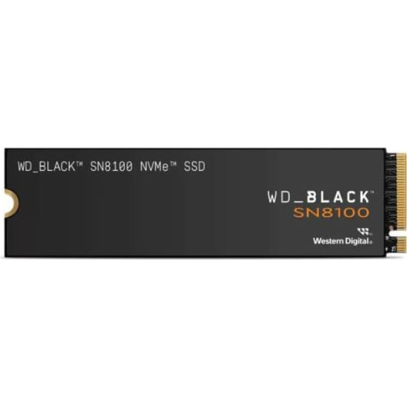 Western Digital SSD|WESTERN DIGITAL|Black SN8100|1TB|M.2|PCIe Gen5|NVMe|3D TLC|Write speed 11000 MBytes/sec|Read speed 14900 MBytes/sec|WDS100T1X0M