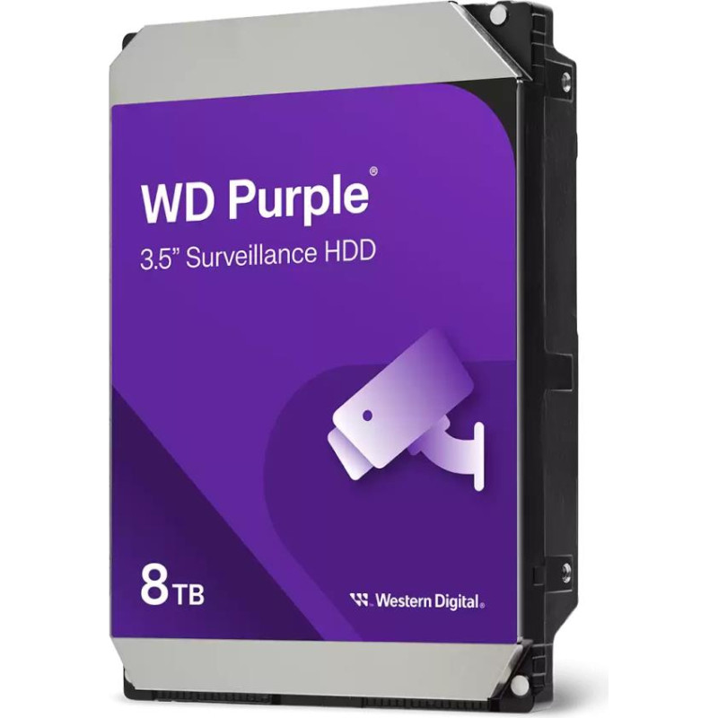 Western Digital HDD|WESTERN DIGITAL|Purple|8TB|SATA 3.0|256 MB|5640 rpm|3,5"|WD85PURZ