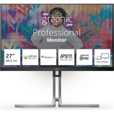 AOC LCD Monitor|AOC|Q27U3CV|27"|Matte|Panel IPS|2560x1440|16:9|75 Hz|4 ms|Speakers|Colour Black / Silver|Q27U3CV